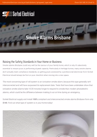 Smoke Alarms Brisbane