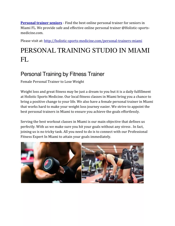 personal trainer seniors find the best online