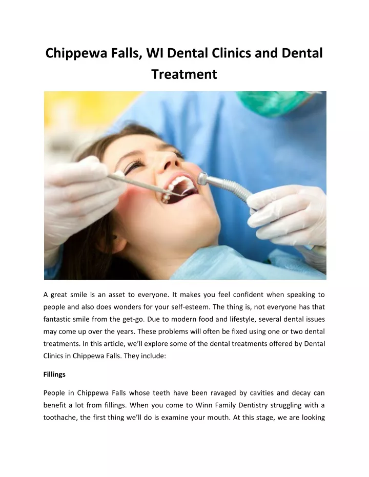 chippewa falls wi dental clinics and dental