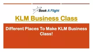 klm business class