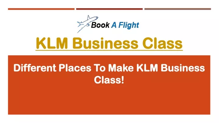 klm business class