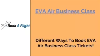 eva air business class