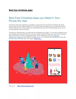 best free christmas apps in 2020