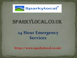 24 Hr Emergency Electrician - Local Electrician | Sparkylocal
