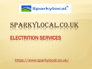 Electrician Services - Local and Emergency Electricians | Sparkylocal