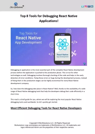 top 8 tools for debugging react native