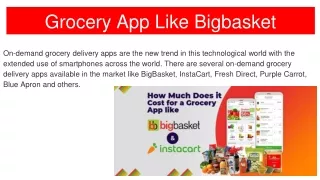 grocery app like bigbasket