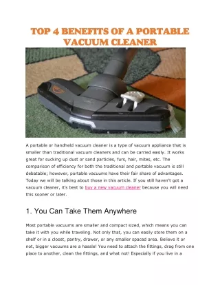 Buy new vacuum cleaner