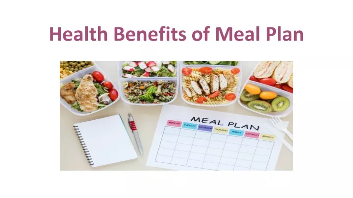 health b enefits of meal plan