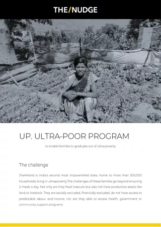 Ultra-Poor Program by The/Nudge CRD