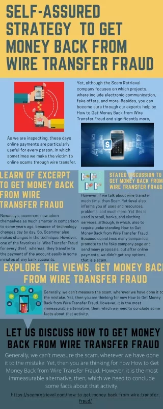 self assured strategy to get money back from wire