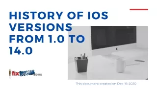 History of iOS Versions from 1.0 to 14