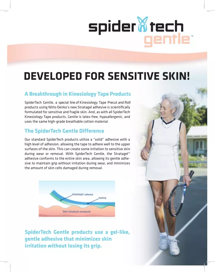 developed for sensitive skin