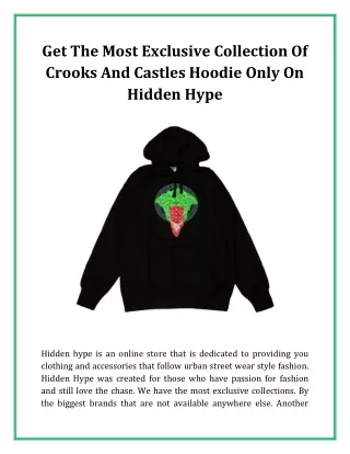 get the most exclusive collection of crooks