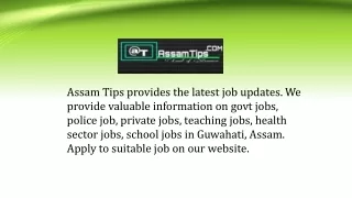 Assam Career | Govt Job Vacancy in Assam | DHE Assam