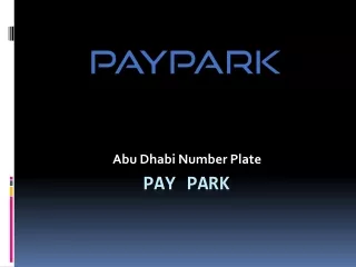 Abu Dhabi Parking