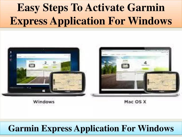 easy steps to activate garmin express application for windows