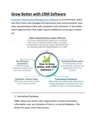 grow better with crm software