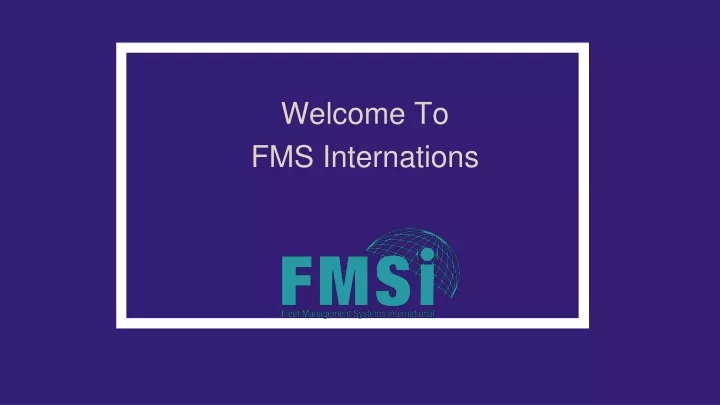 welcome to fms internations