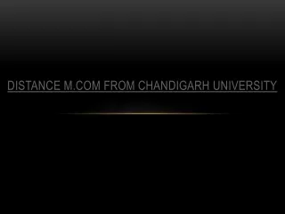 distance m com from chandigarh university