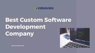 Best Custom Software Development Company - Corusview IT Services