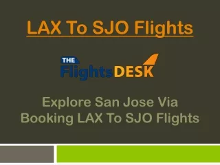 lax to sjo flights