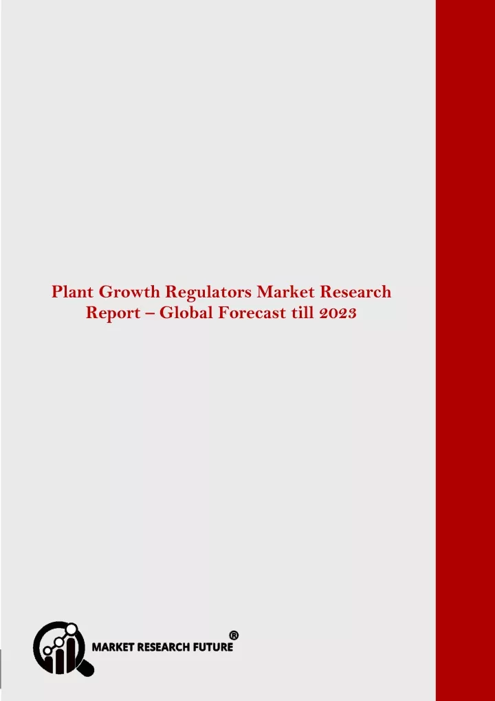 plant growth regulators market research report