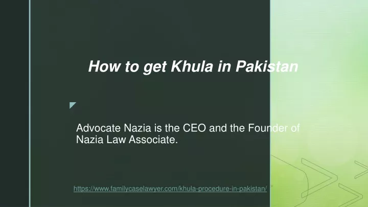 how to get khula in pakistan