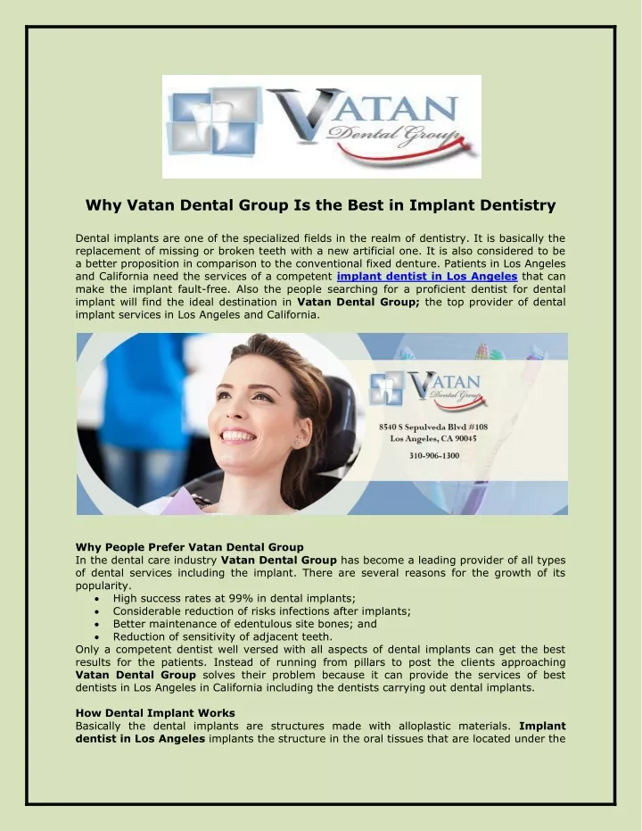 why vatan dental group is the best in implant