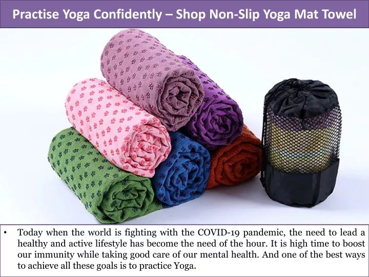 practise yoga confidently shop non slip yoga mat towel