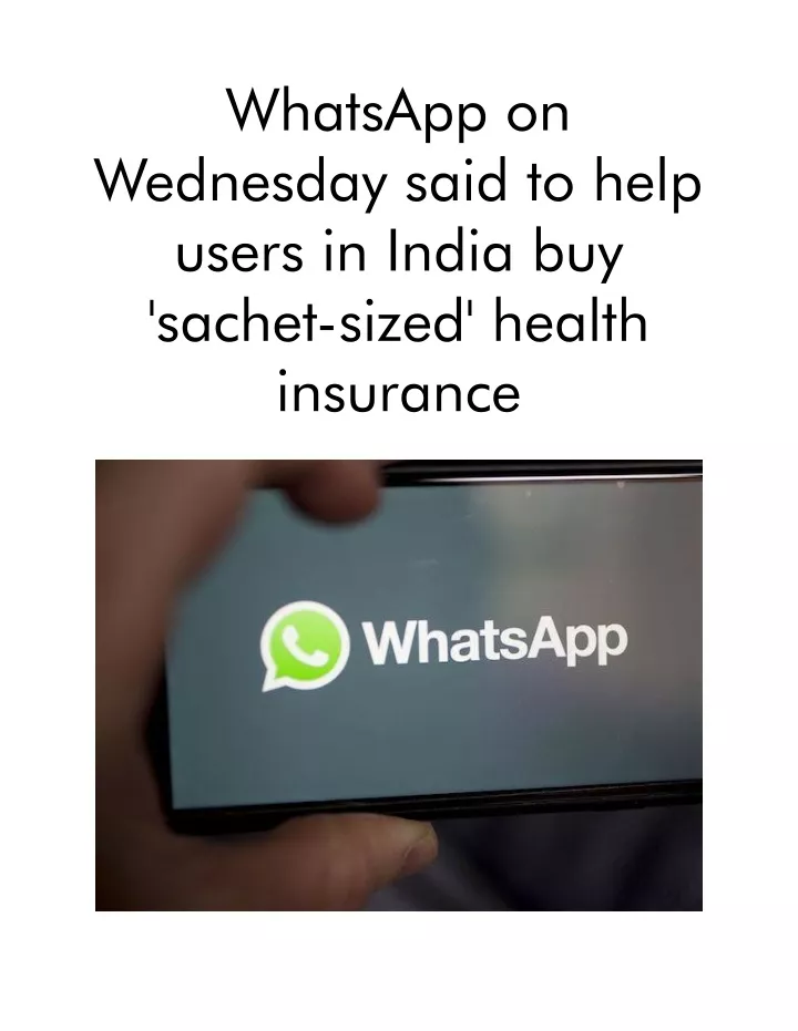 whatsapp on wednesday said to help users in india