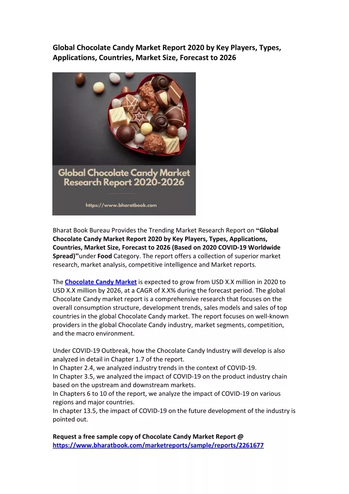 global chocolate candy market report 2020