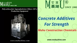 Concrete Additives For Strength | Muhu China
