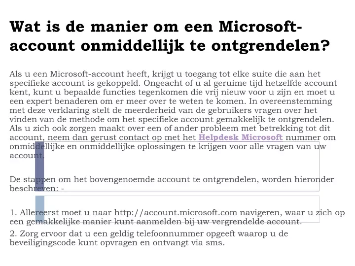 wat is de manier om een microsoft account onmiddellijk te ontgrendelen