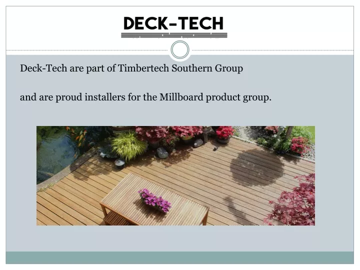 deck tech are part of timbertech southern group