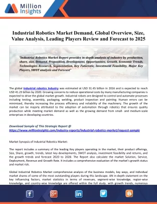 industrial robotics market demand global overview