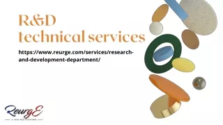 R&D technical services: