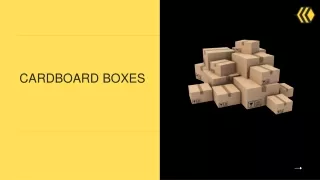 cardboard boxes