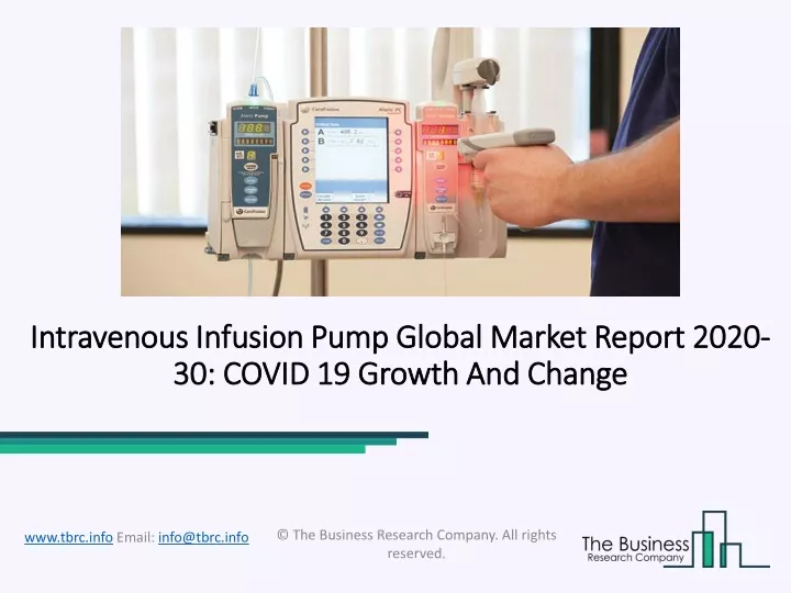 intravenous infusion pump global market report 2020 30 covid 19 growth and change