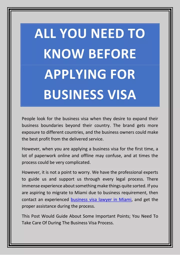all you need to know before applying for business