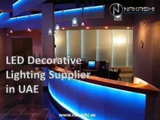 led decorative lighting supplier in uae
