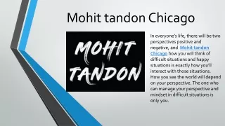 mohit tandon chicago