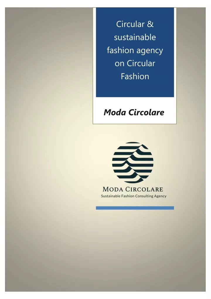 circular sustainable fashion agency on circular