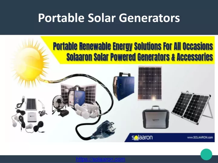 portable solar generators