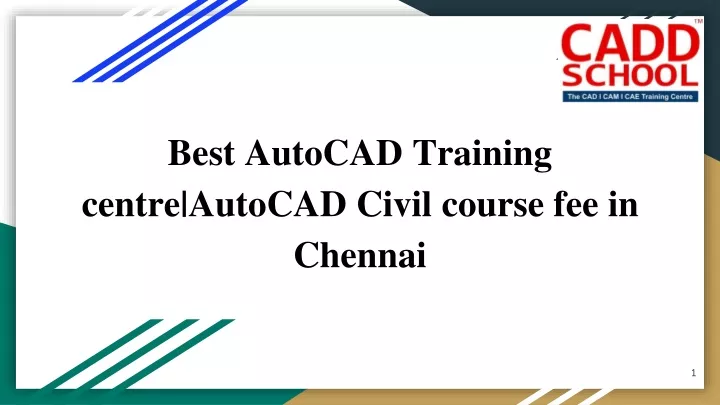 best autocad training centre autocad civil course fee in chennai