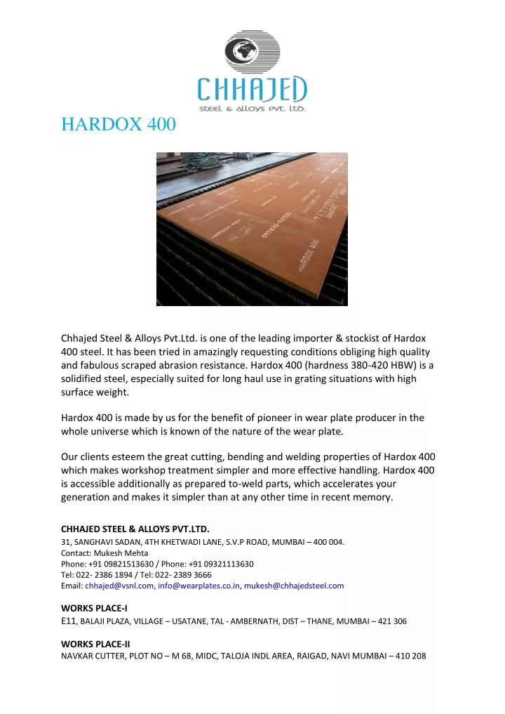 hardox 400