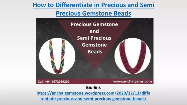 how to differentiate in precious and semi