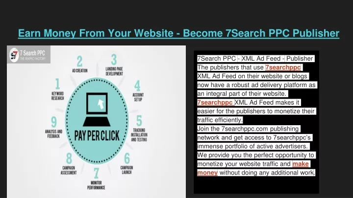 earn money from your website become 7search ppc publisher