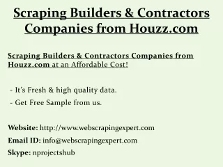 scraping builders contractors companies from houzz com