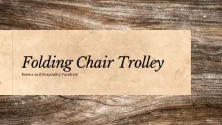 Floding Chair Trolley | Buy More & Save More (Offer for Limited Time)
